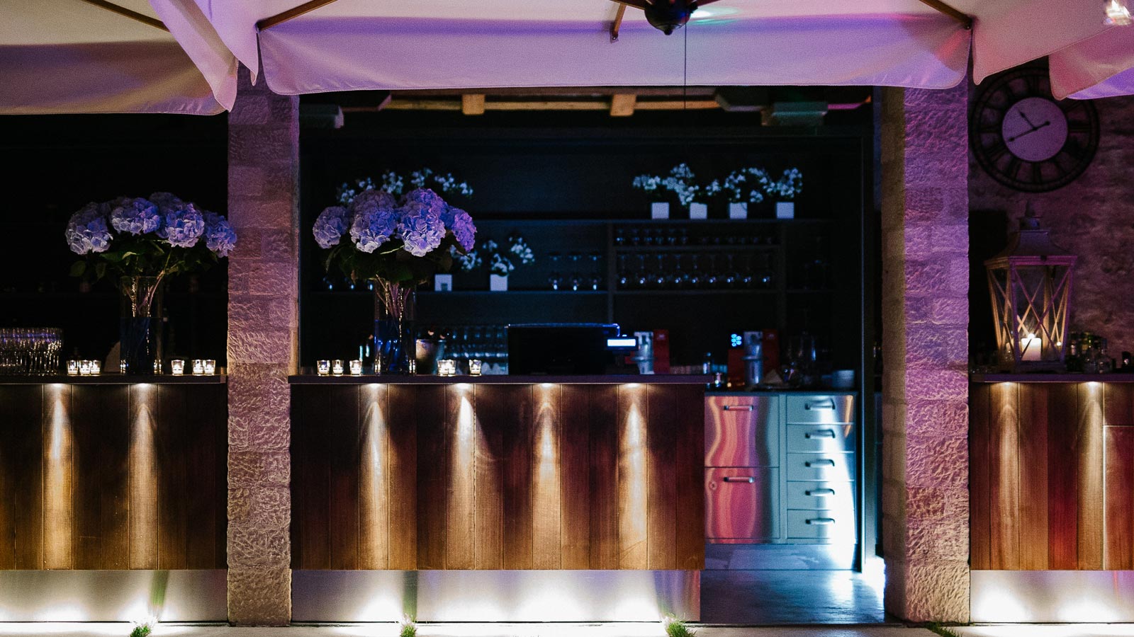 The counter of the rosemary bistro